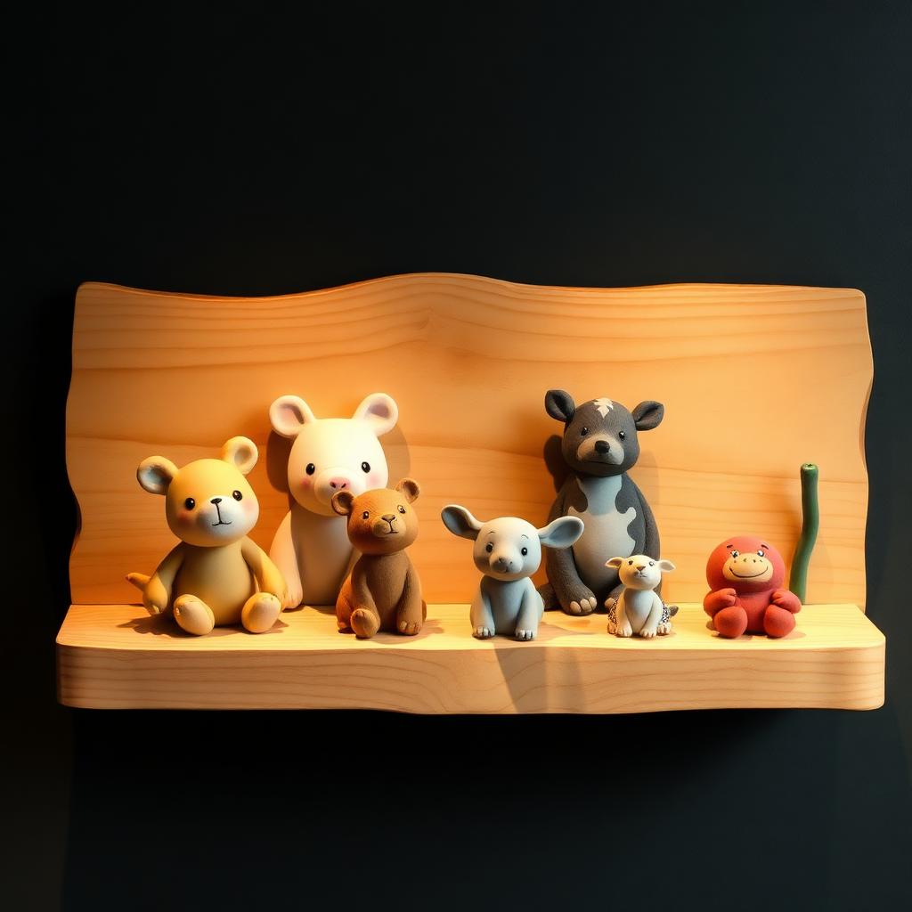 學員黏土作品 — 小動物群
