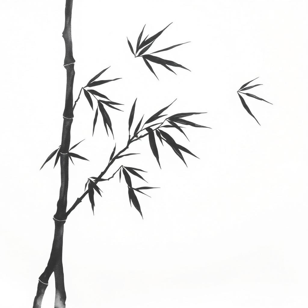 學員水墨作品 — 翠竹